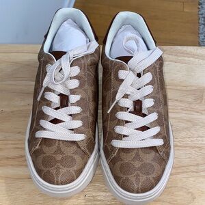 Coach Brown and White Sneakers